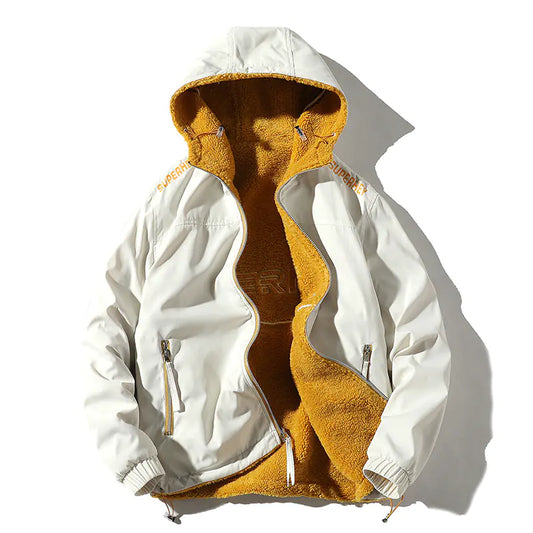 Men's Reversible Hooded Jacket with Lambswool (Autumn/Winter)