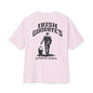 Irish Goodbye Tee — 'Irish Goodbye's: Slipping Out the Back' Oversized Boxy T‑Shirt