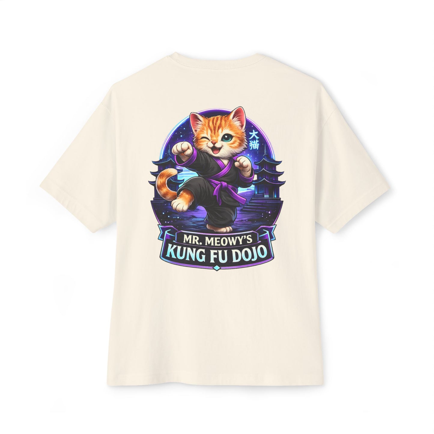 Mr. Meows Kung Fu Dojo Kitten T-Shirt — Cute Martial Arts Cat Tee
