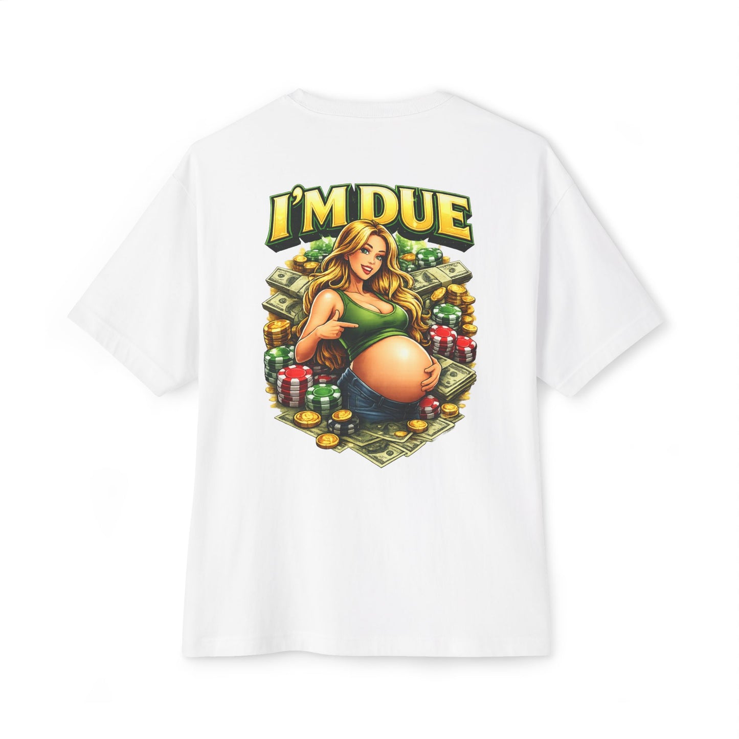 I'm Due Boxy T‑Shirt