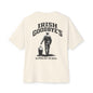 Irish Goodbye Tee — 'Irish Goodbye's: Slipping Out the Back' Oversized Boxy T‑Shirt