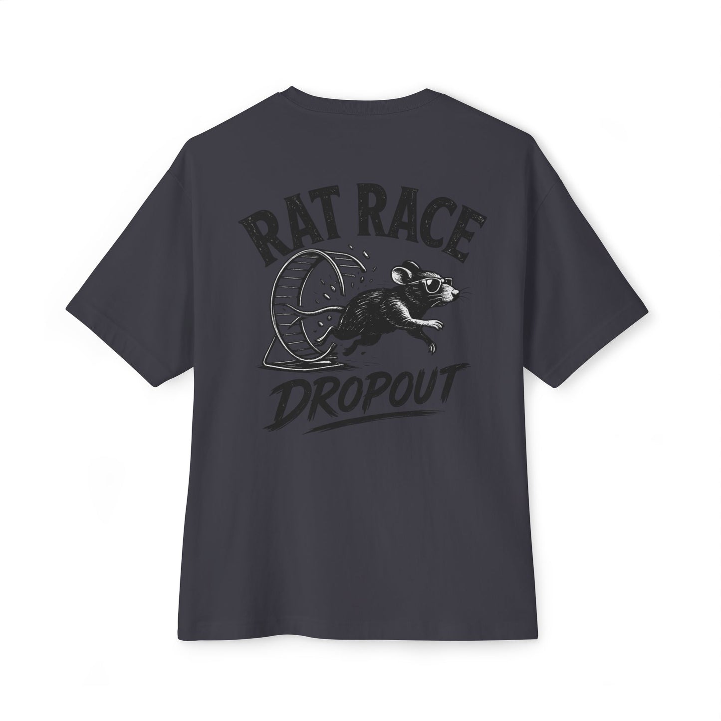 Rat Race Dropout Tee — Vintage Graphic Oversized Boxy T‑Shirt