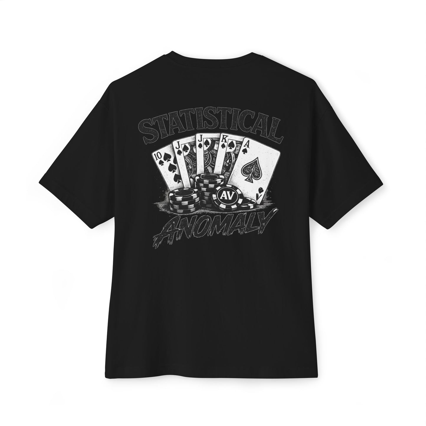 Oversized Tee — "Statistical Anomaly" Poker Graphic T‑Shirt