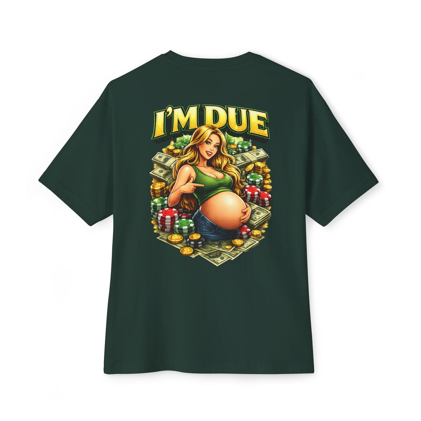 I'm Due Boxy T‑Shirt