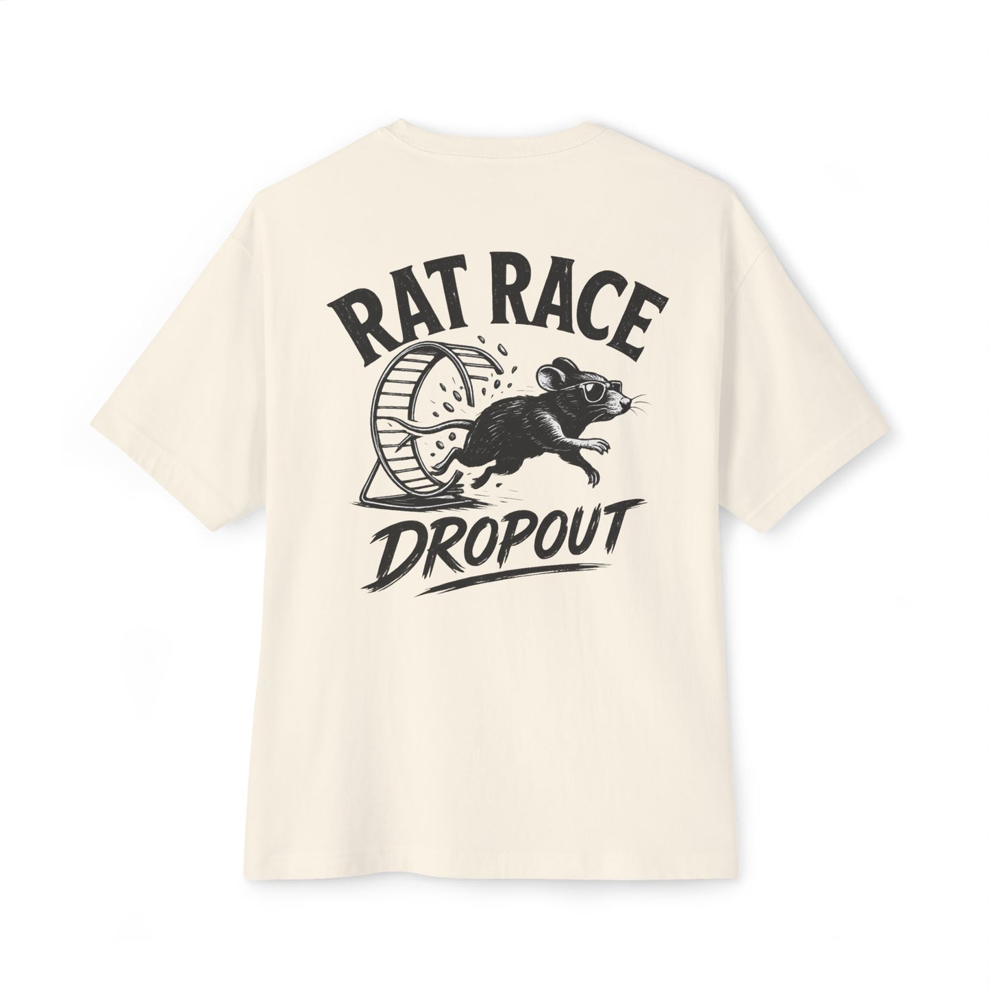 Rat Race Dropout Tee — Vintage Graphic Oversized Boxy T‑Shirt