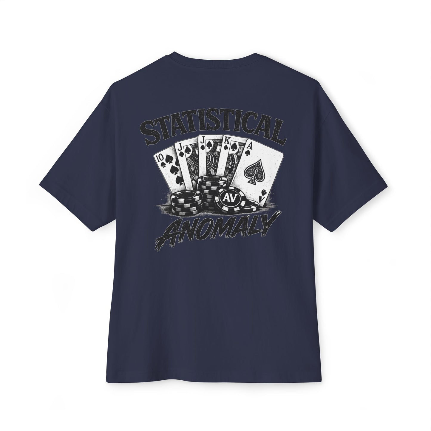 Oversized Tee — "Statistical Anomaly" Poker Graphic T‑Shirt