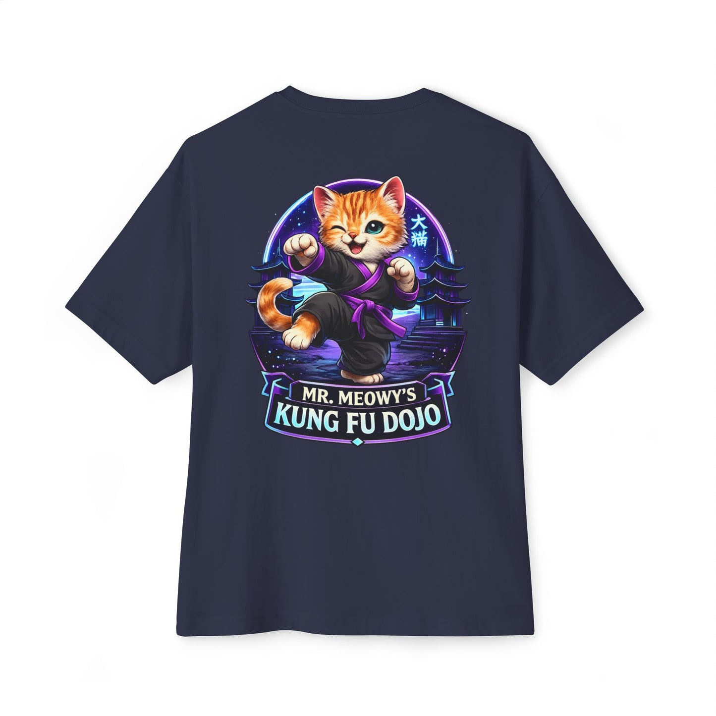 Mr. Meows Kung Fu Dojo Kitten T-Shirt — Cute Martial Arts Cat Tee