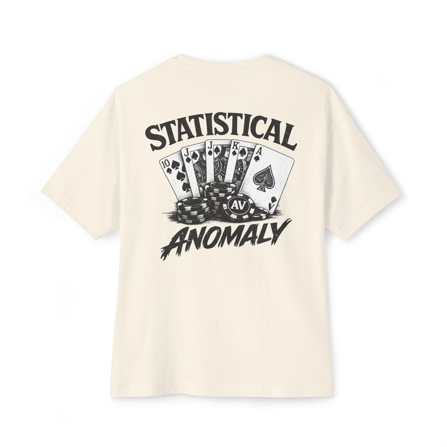 Oversized Tee — "Statistical Anomaly" Poker Graphic T‑Shirt