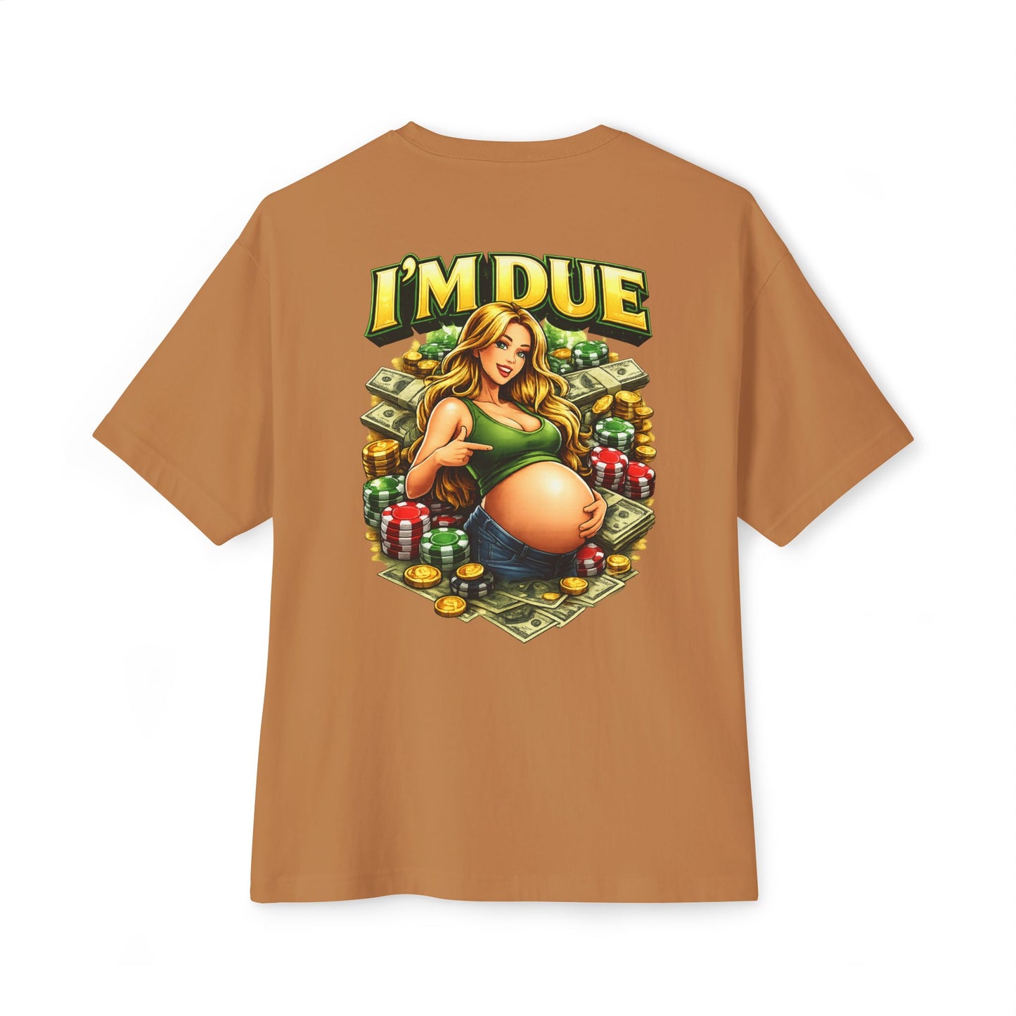 I'm Due Boxy T‑Shirt