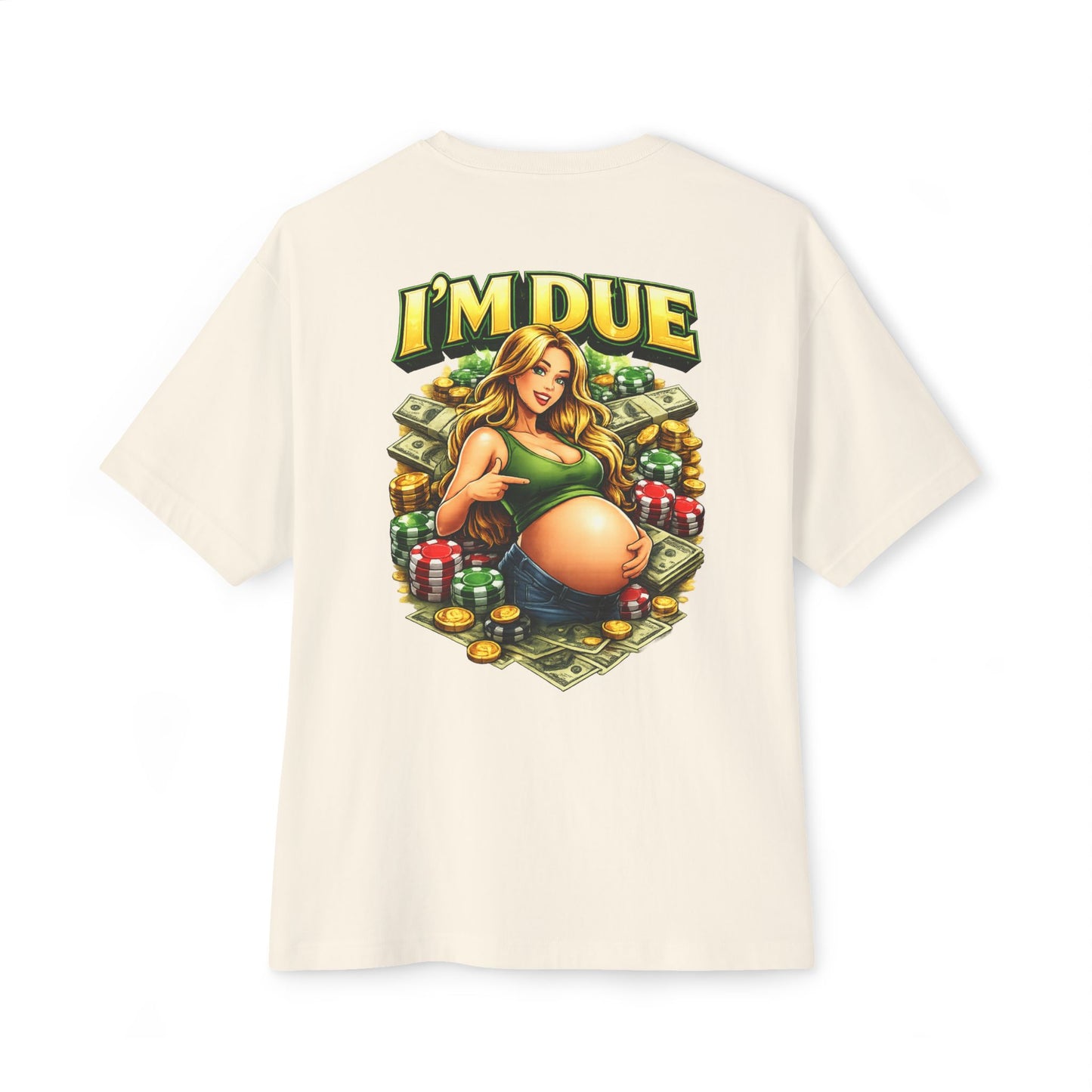 I'm Due Boxy T‑Shirt