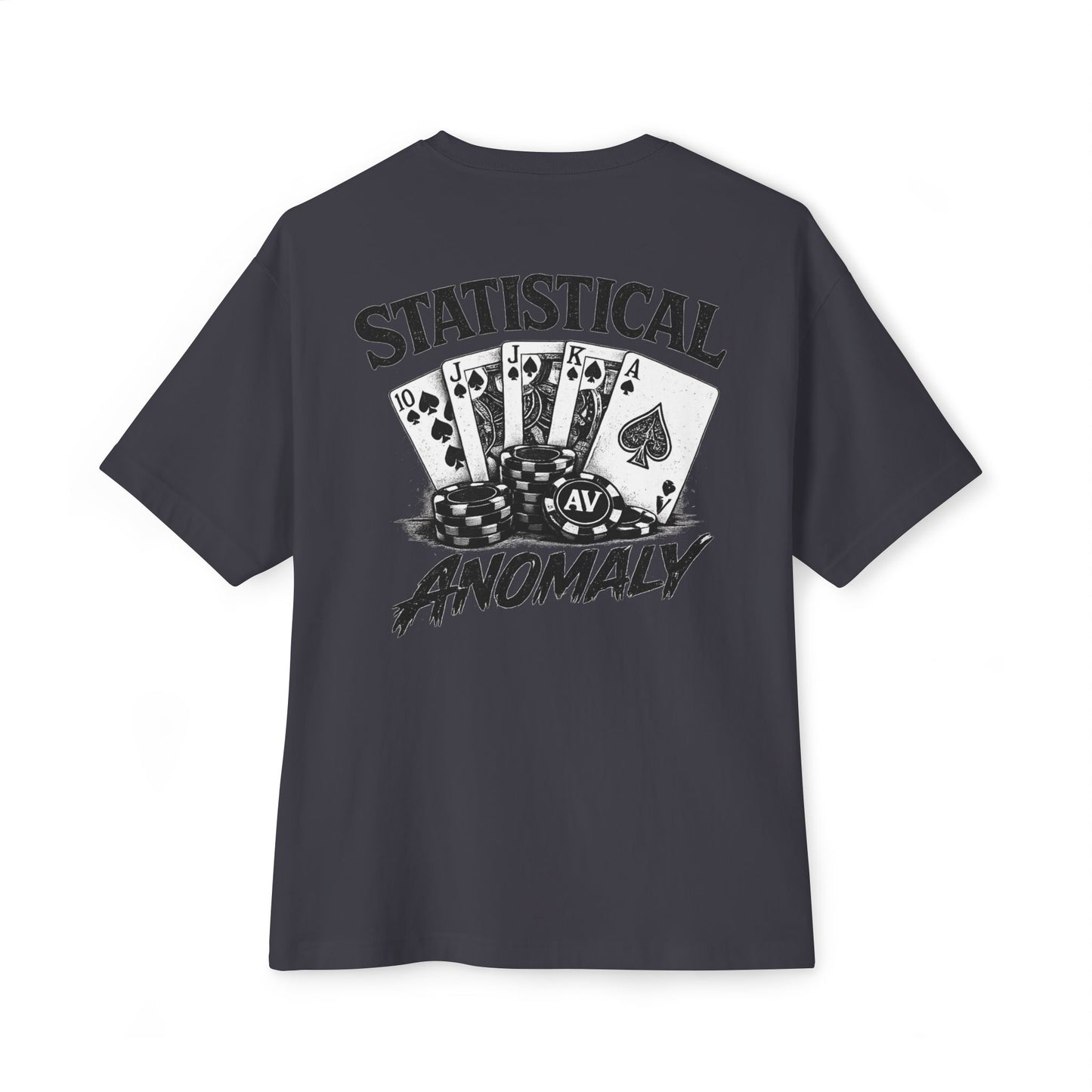 Oversized Tee — "Statistical Anomaly" Poker Graphic T‑Shirt