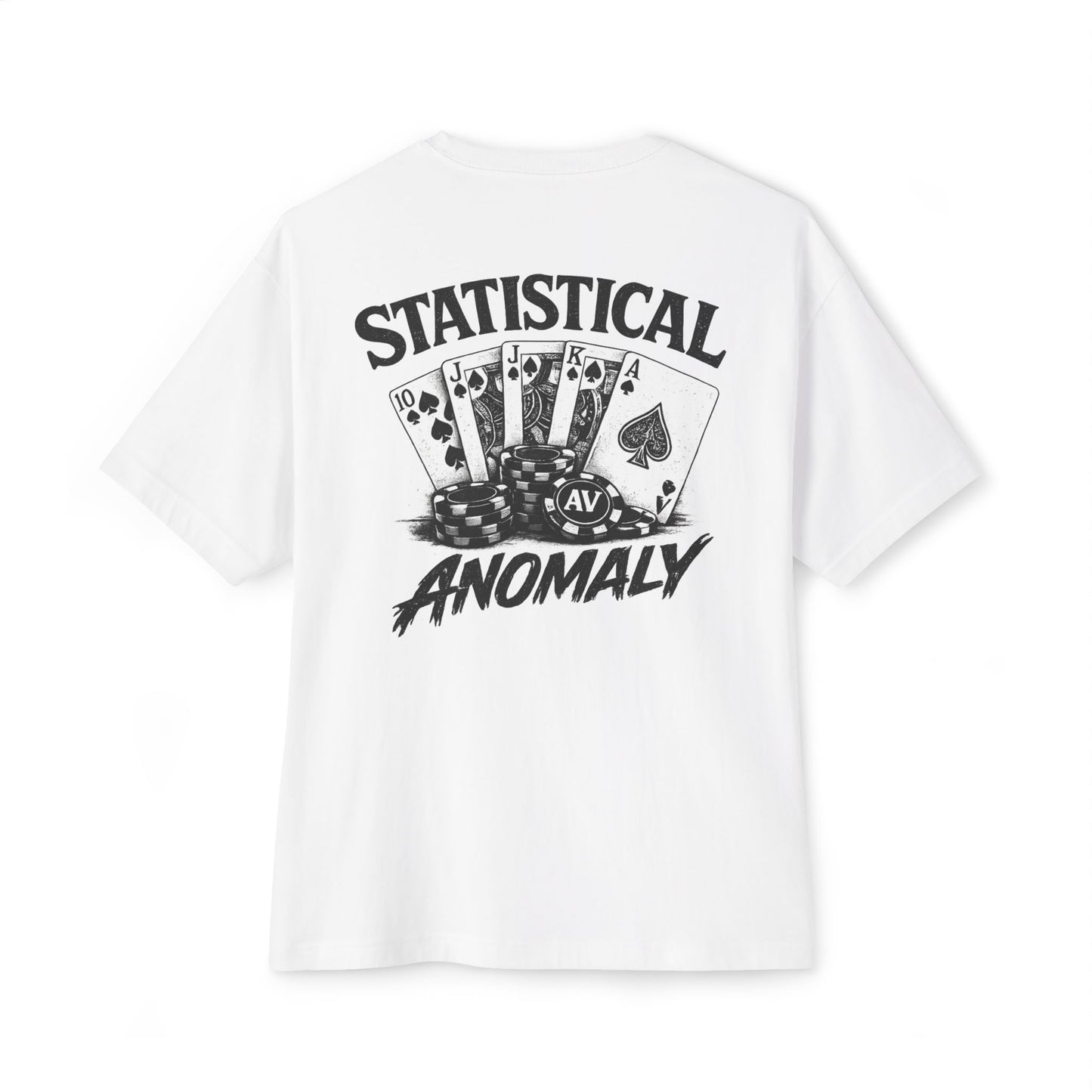 Oversized Tee — "Statistical Anomaly" Poker Graphic T‑Shirt