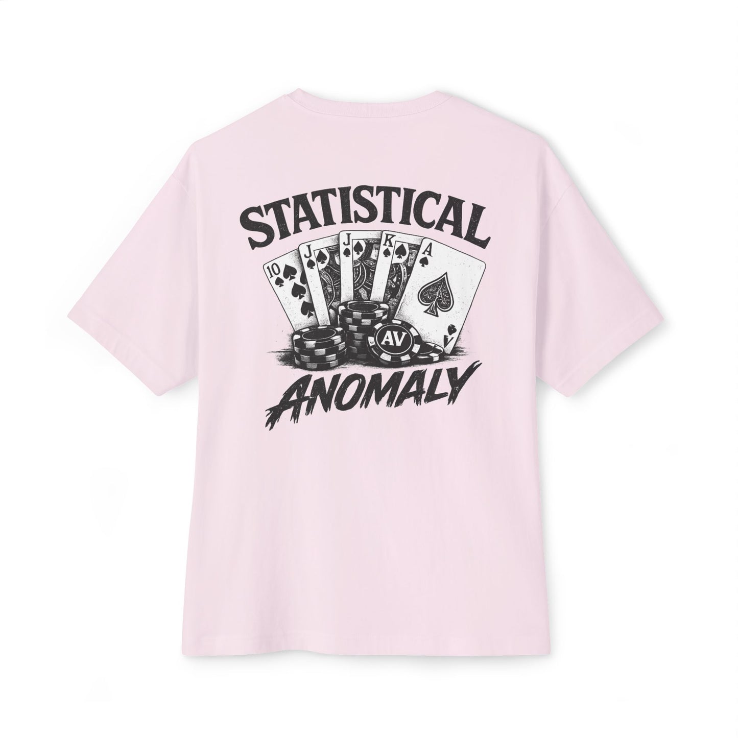 Oversized Tee — "Statistical Anomaly" Poker Graphic T‑Shirt
