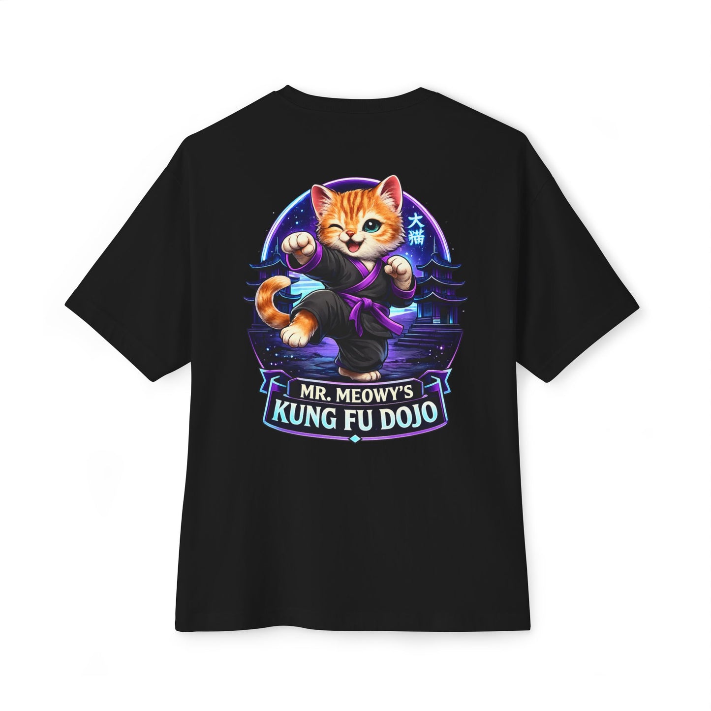 Mr. Meows Kung Fu Dojo Kitten T-Shirt — Cute Martial Arts Cat Tee