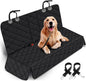 Dog Car Seat Cover, Back Seat Cover for Dogs Pet Car Seat Protector Waterproof Bench Car Seat Cover, Non-Slip Rear Seat Cover Fits Middle Armrest for Most Cars Suvs Trucks - Black