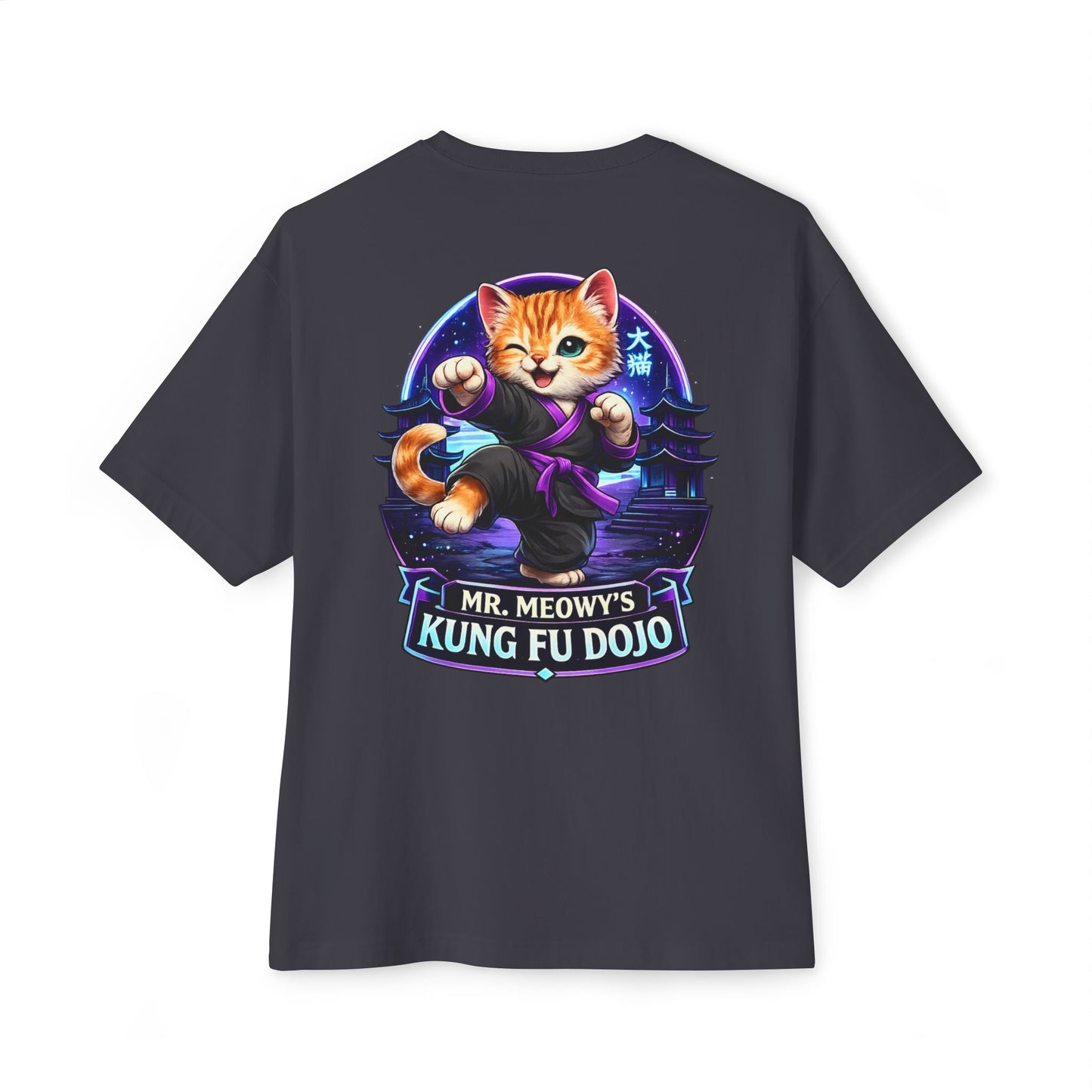 Mr. Meows Kung Fu Dojo Kitten T-Shirt — Cute Martial Arts Cat Tee
