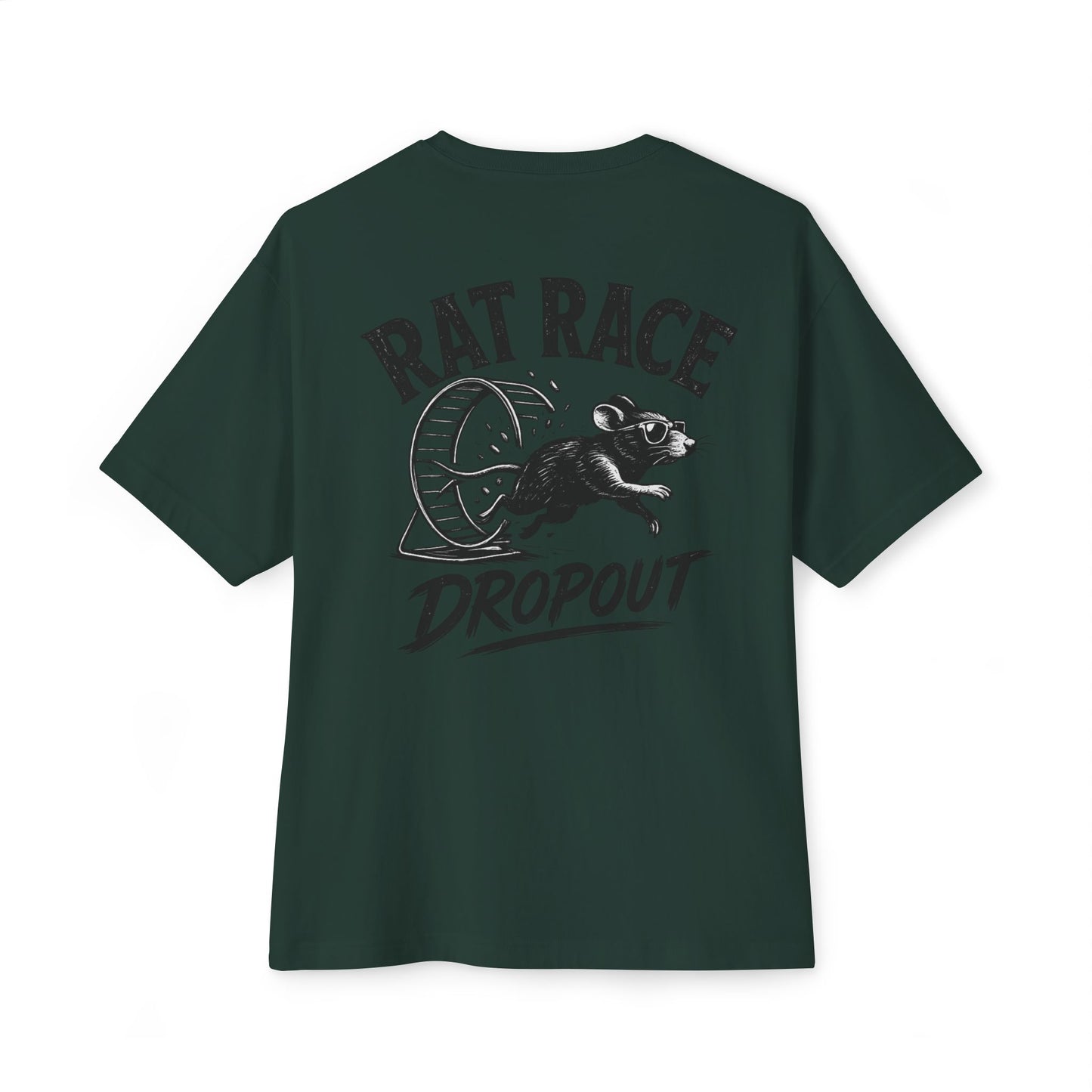 Rat Race Dropout Tee — Vintage Graphic Oversized Boxy T‑Shirt