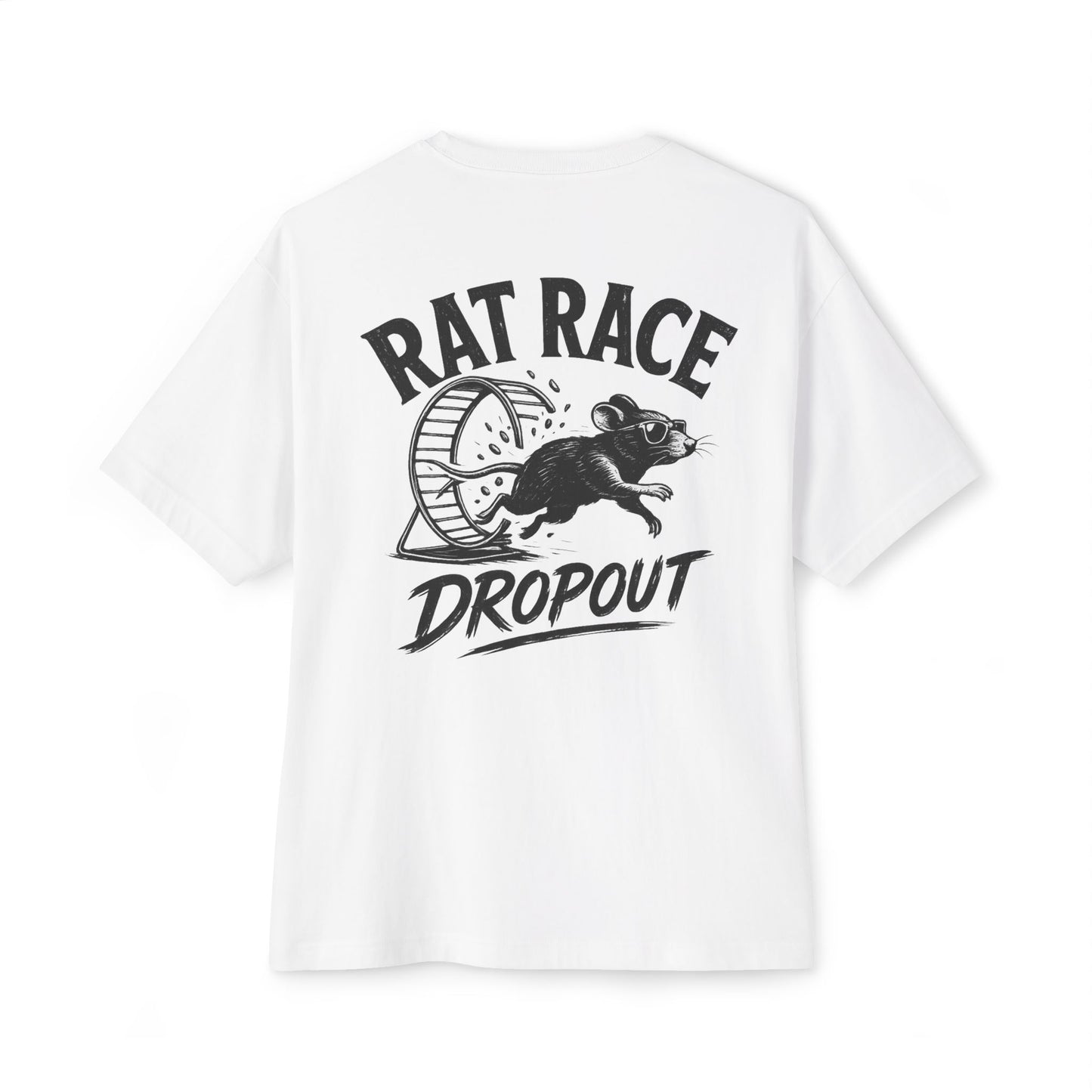 Rat Race Dropout Tee — Vintage Graphic Oversized Boxy T‑Shirt