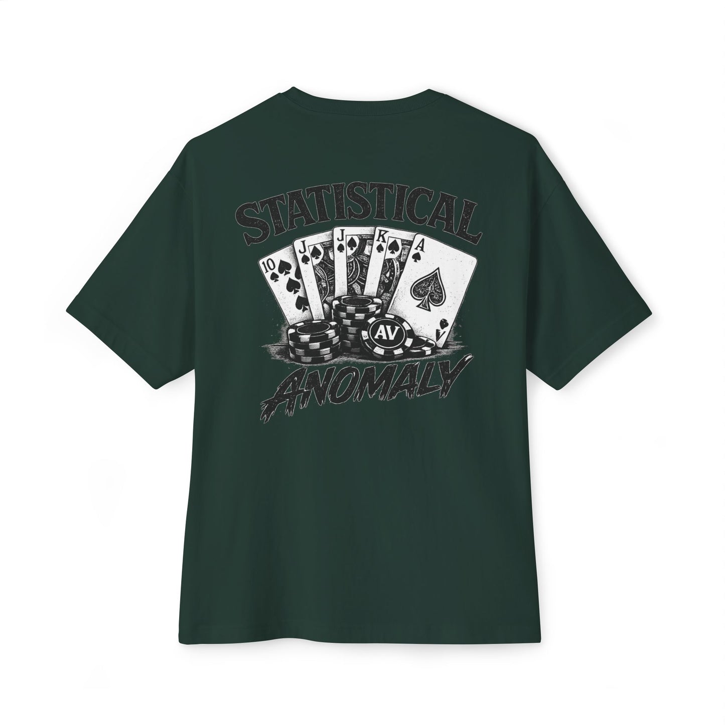 Oversized Tee — "Statistical Anomaly" Poker Graphic T‑Shirt