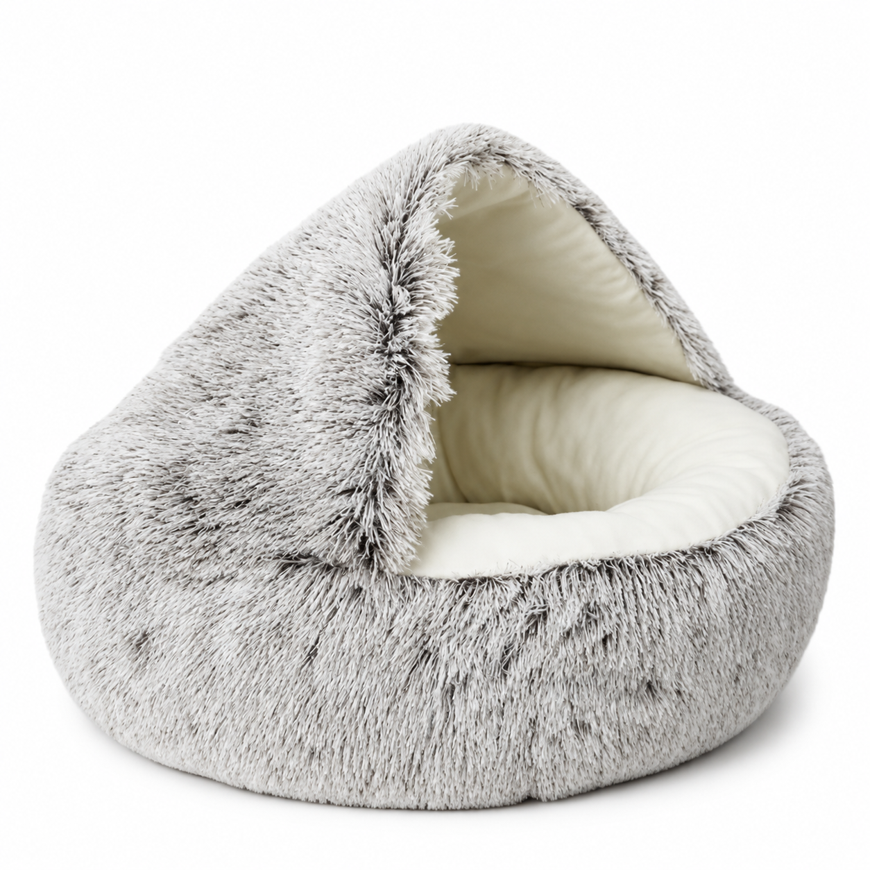 2-in-1 Plush Cat Bed & Cozy Pet Cave – Ultra-Soft Warm Sleeping Nest for Cats, Kittens & Small Dogs