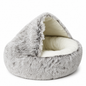 2-in-1 Plush Cat Bed & Cozy Pet Cave – Ultra-Soft Warm Sleeping Nest for Cats, Kittens & Small Dogs
