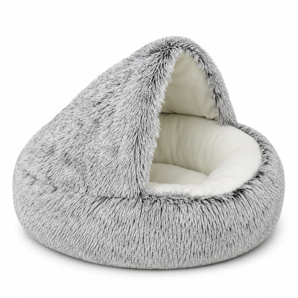 2-in-1 Plush Cat Bed & Cozy Pet Cave – Ultra-Soft Warm Sleeping Nest for Cats, Kittens & Small Dogs