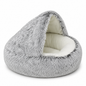 2-in-1 Plush Cat Bed & Cozy Pet Cave – Ultra-Soft Warm Sleeping Nest for Cats, Kittens & Small Dogs