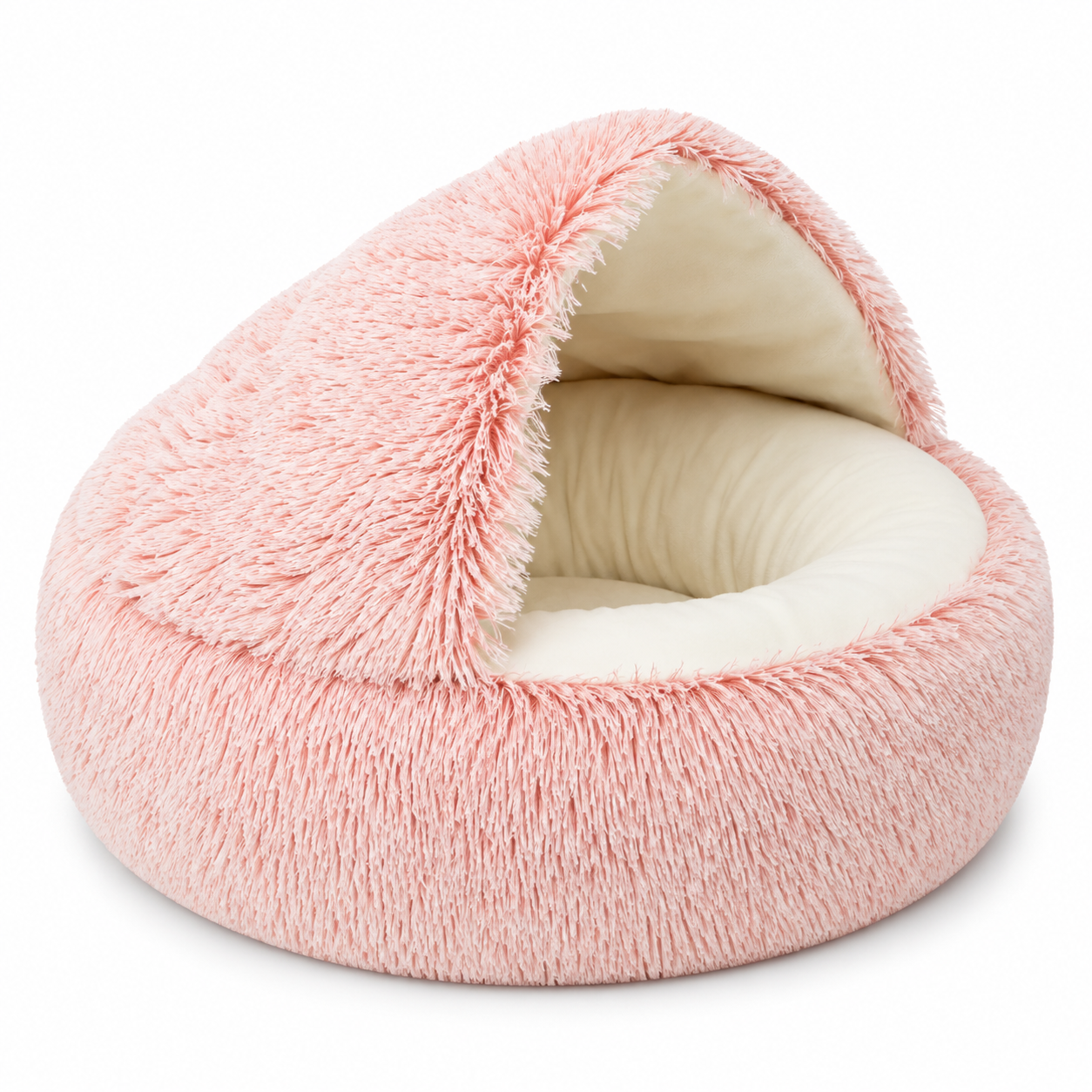 2-in-1 Plush Cat Bed & Cozy Pet Cave – Ultra-Soft Warm Sleeping Nest for Cats, Kittens & Small Dogs