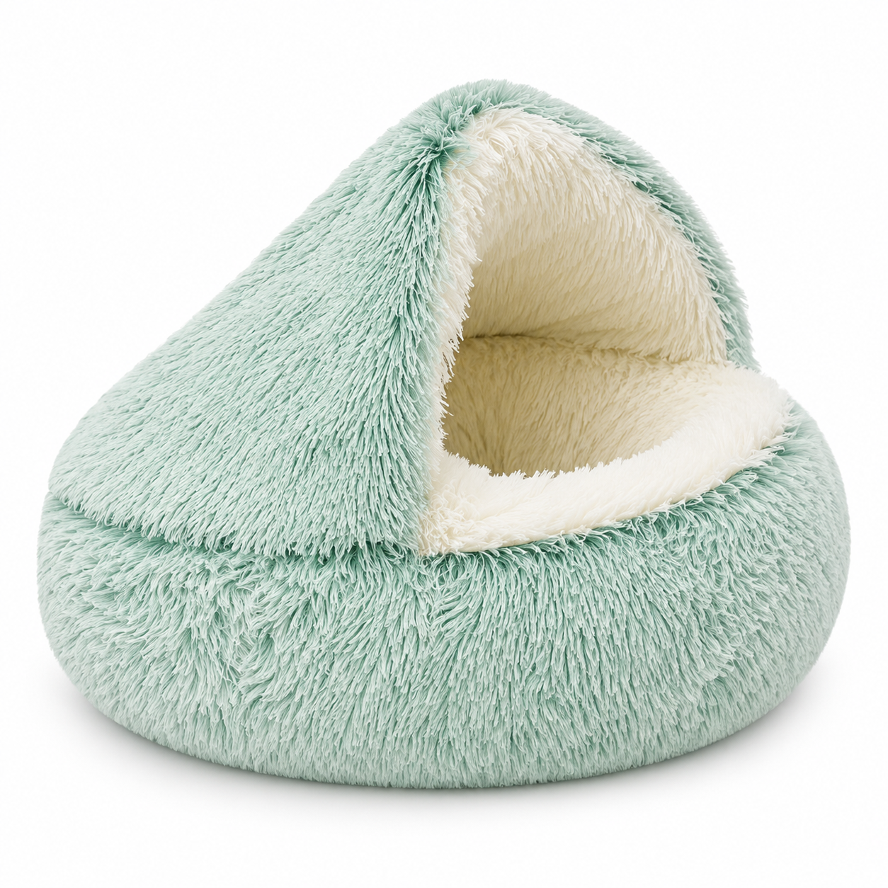 2-in-1 Plush Cat Bed & Cozy Pet Cave – Ultra-Soft Warm Sleeping Nest for Cats, Kittens & Small Dogs