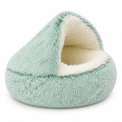 2-in-1 Plush Cat Bed & Cozy Pet Cave – Ultra-Soft Warm Sleeping Nest for Cats, Kittens & Small Dogs