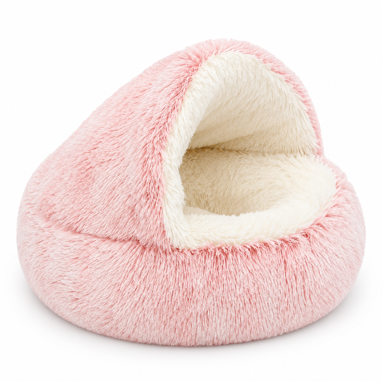 2-in-1 Plush Cat Bed & Cozy Pet Cave – Ultra-Soft Warm Sleeping Nest for Cats, Kittens & Small Dogs