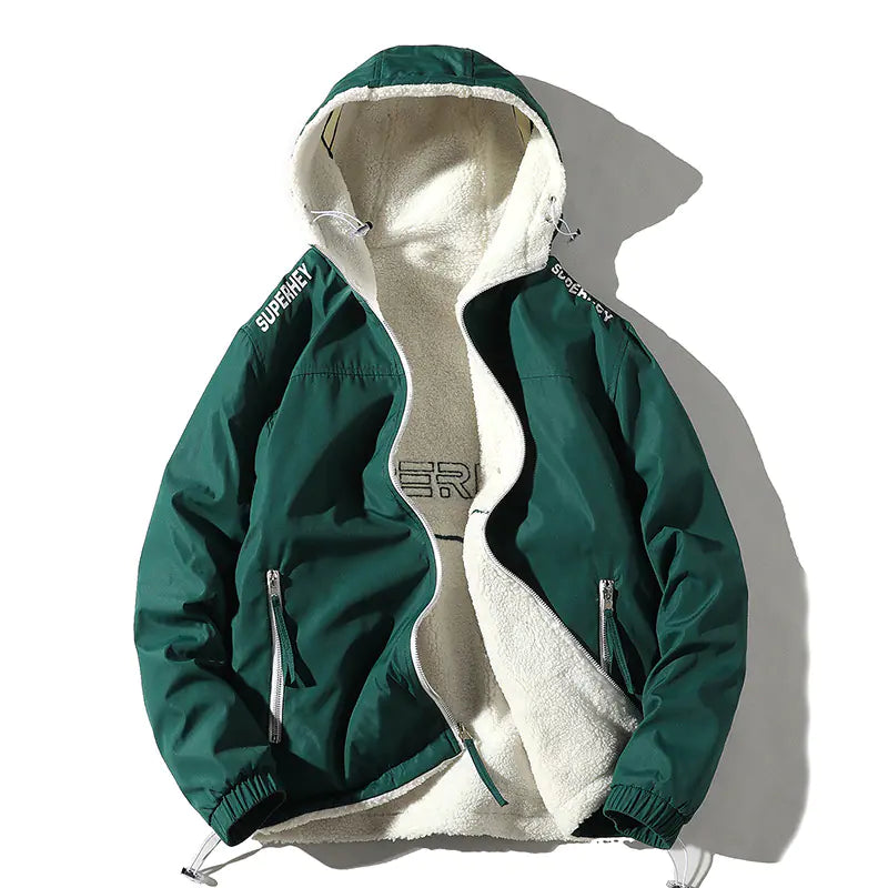 Men's Reversible Hooded Jacket with Lambswool (Autumn/Winter)