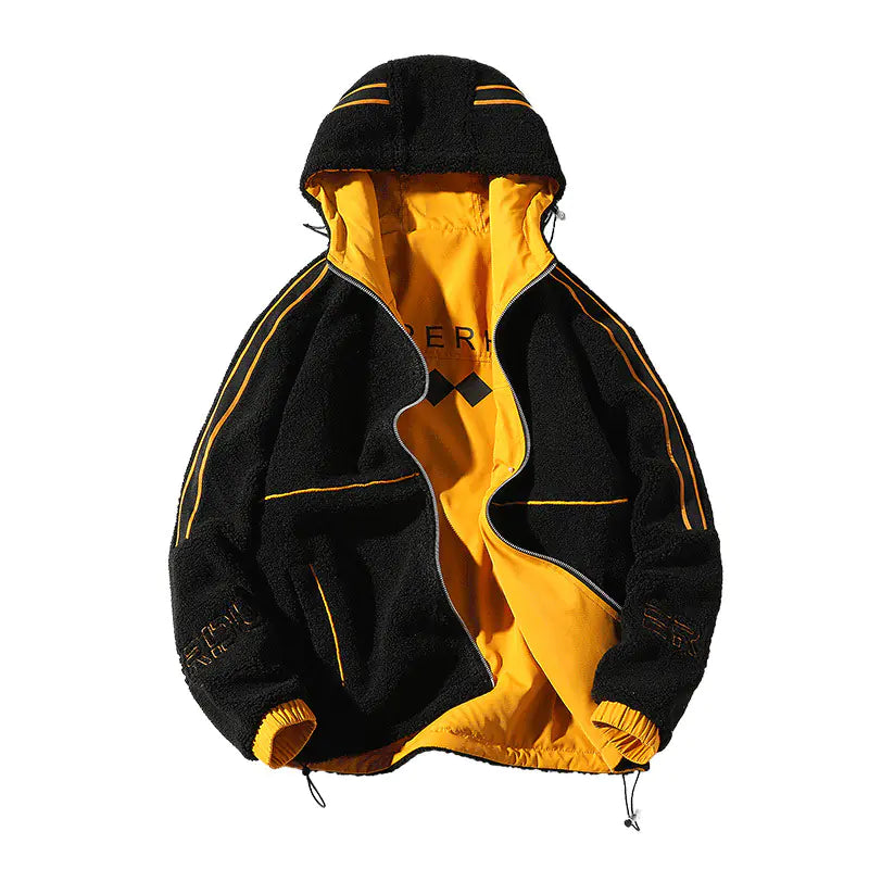 Men's Reversible Hooded Jacket with Lambswool (Autumn/Winter)
